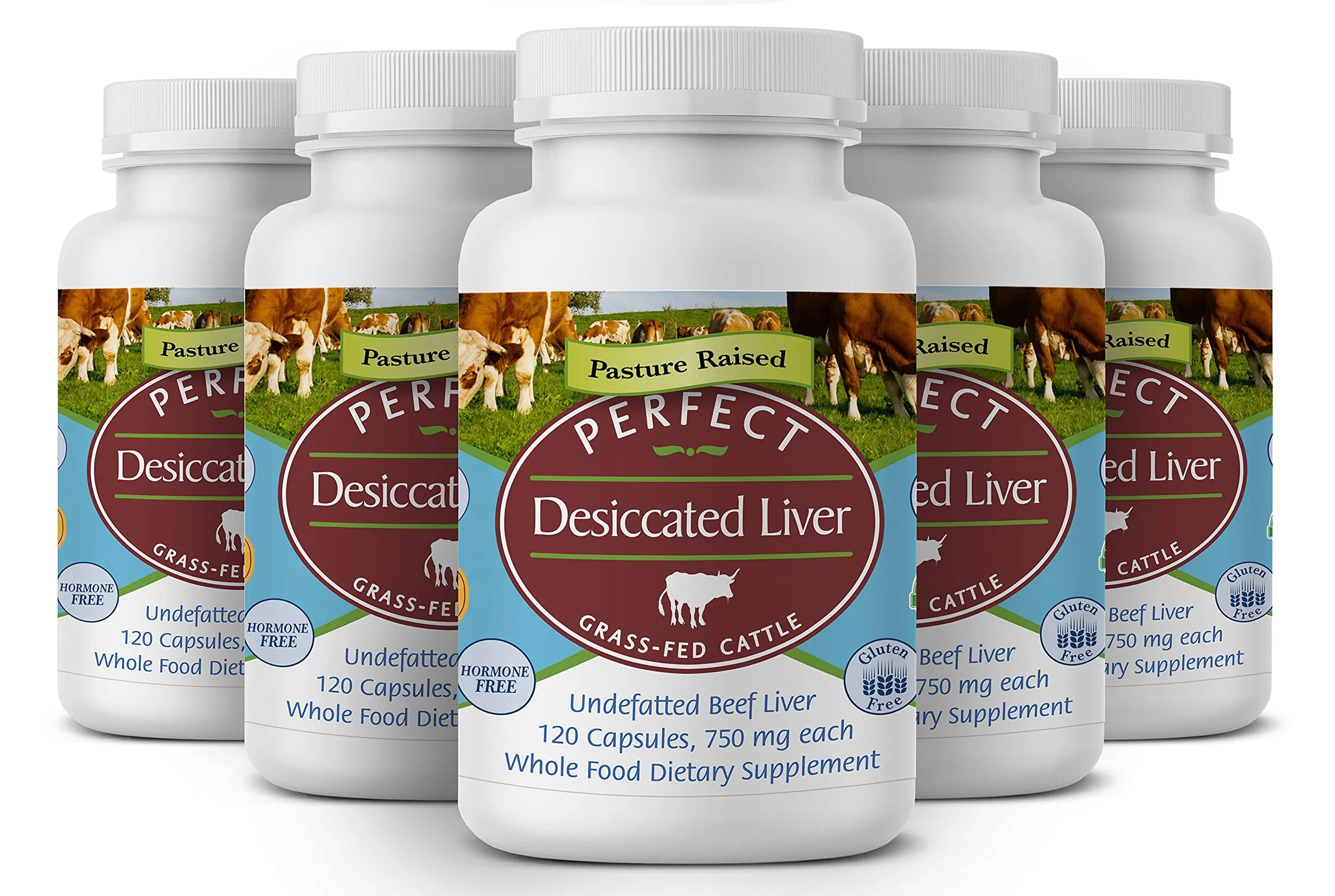 Perfect Supplements desiccated liver bottles